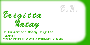 brigitta matay business card