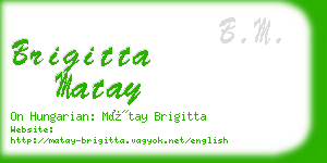 brigitta matay business card